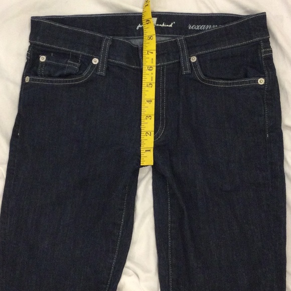 7 For All Mankind Roxanne Dark Wash Jeans Size 27 - Picture 4 of 8